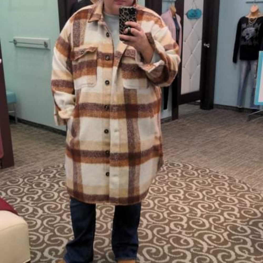 Maurice's wool shacket